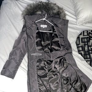 Calvin Klein Faux Fur Down Jacket
